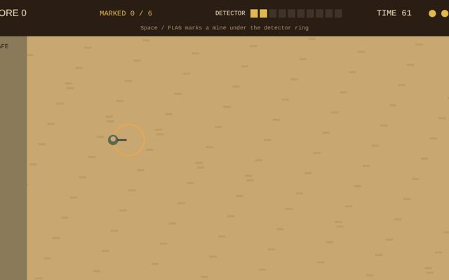 The Minefield gameplay