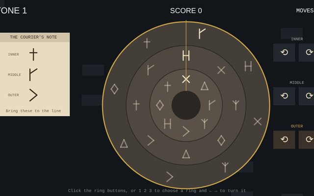Three Carved Stones gameplay